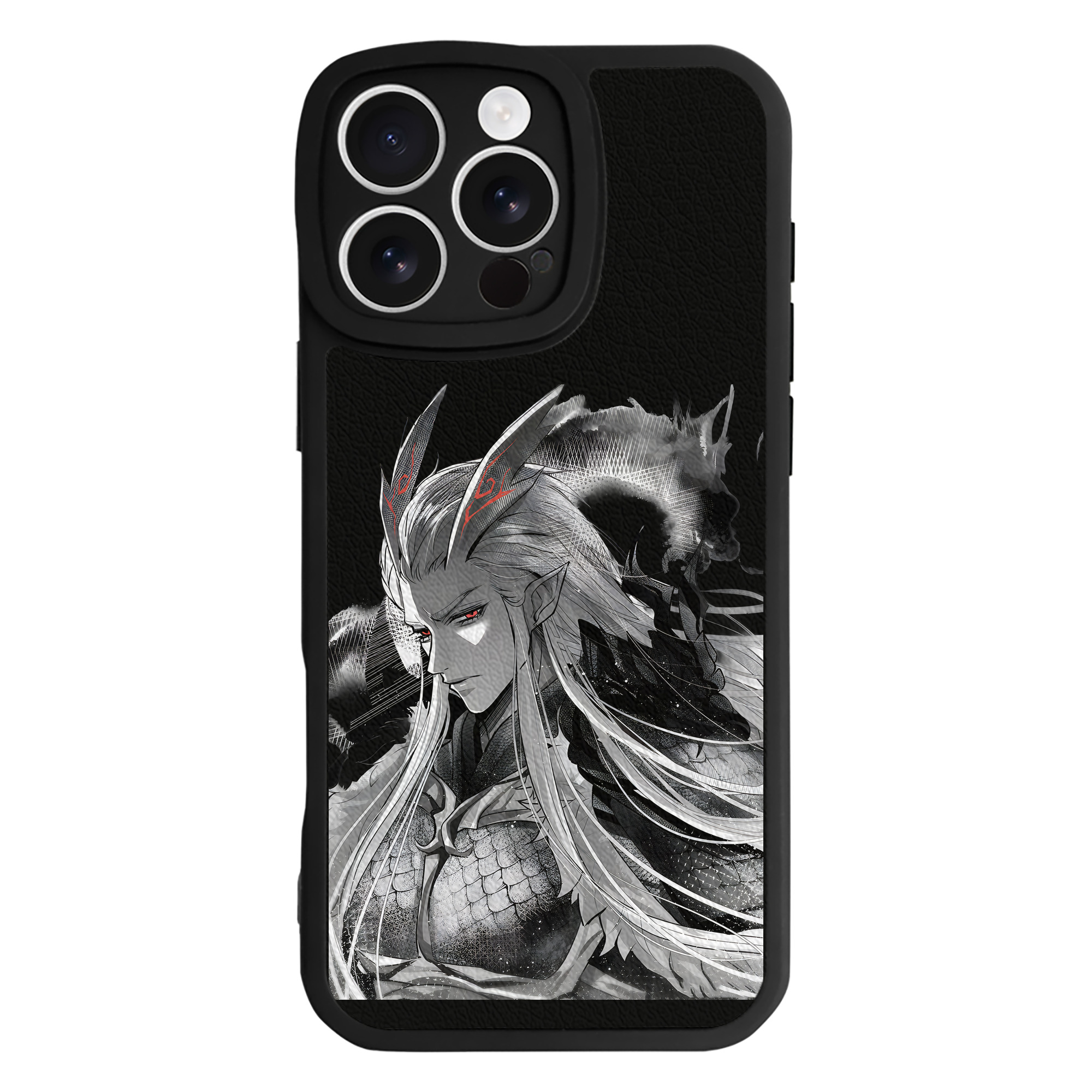 （画像用） Ne Zha 2 ナタ 魔童の大暴れ 【iPhone 16シリーズ対応】シリコンスマホケース（レザー調） 材質：シリコン